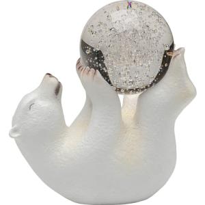 Kare Design Figura Decorativa Disco Polar Bear, Blanco, Pol…