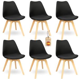HOME DESIGN & CONFORT Sillas de Comedor Nórdicas con Respal…
