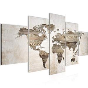 Runa Art - Cuadros Decorativos Mapa del mundo 200 x 100 cm…