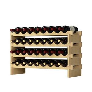 SDHYL Botellero apilable independiente, soporte para vino d…