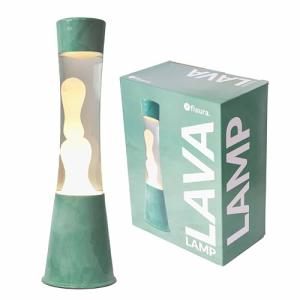 Fisura - Lámpara de lava “Jade”. Base jade, líquido transpa…