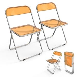 Bonnlo Set de 2 Sillas Plegables – Sillas de Comedor, Jardí…