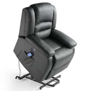 ECODE® Sillón Relax Reclinable Electrico de Cuero PU con Le…