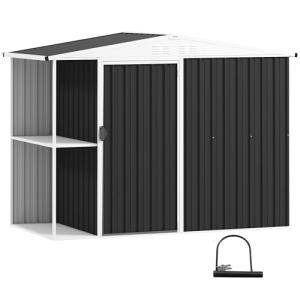 Outsunny Caseta de Jardín Exterior 2,7m² 245x117x180 cm Cob…