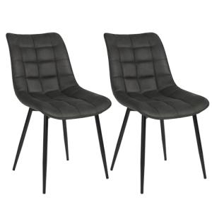 WOLTU Pack de 2 Sillas de Comedor Asiento de Tela Estructur…