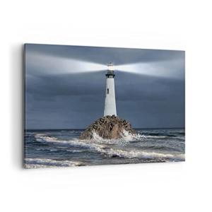 ARTTOR Cuadros Decoracion Salon faro mar Lienzos decorativo…