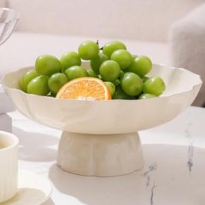 Frutero de Sobremesa con Borde Plateado, Frutero Grande y R…