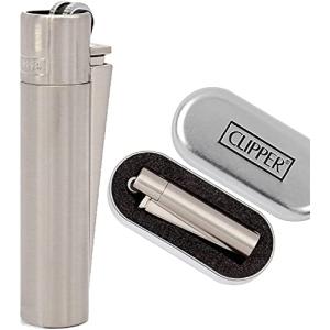 Clipper 1 Encendedor Mechero Clásico Largo Metal Silver Pla…