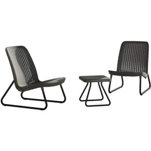 Keter Conjunto de salón Rio Patio, grau, 77,5 x 76 x 54 cm