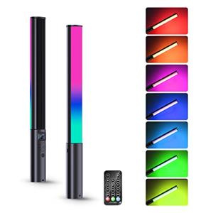 LUXCEO P400 RGB Varita de luz de Video LED de Mano, 360° de…