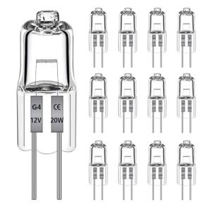 Morotty Paquete de 12 Bombillas Halógenas G4 12V 20W, Lampa…