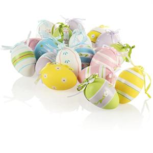 com-four® 18x Perchas Decorativas de Pascua - Huevos de Pas…