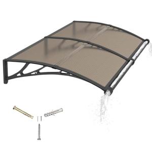 Marquesina para Puerta Exterior 150x100 CM,Tejadillo de Pro…