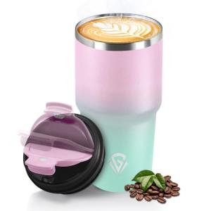HoneyHolly Termo Cafe 600 ML, Reutilizables, Vaso Termico C…