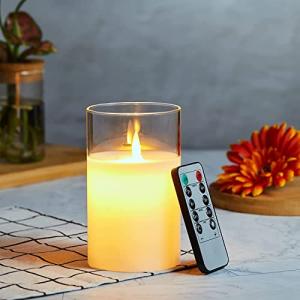 Velas LED, Velas Parpadeante Sin Llama, Funciona con pilas…