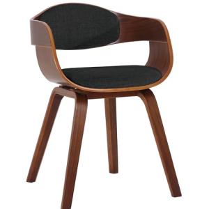 CLP Silla De Visita Kingston En Tela I Silla De Madera con…