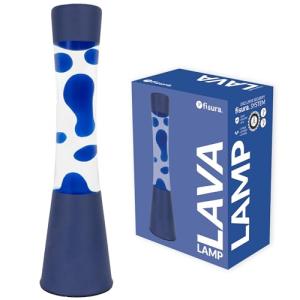 Fisura - Lámpara de lava azul. Base y lava azul con líquido…