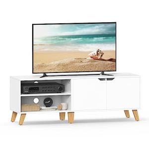 VASAGLE Mueble de TV de 2 Puertas, Soporte de TV con Estant…