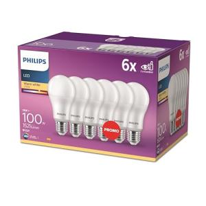 Philips - Bombilla LED 100W estándar E27 luz blanca cálida…