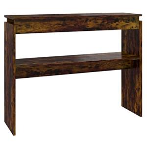 Moderna mesa consola minimalista de 2 niveles con estante d…