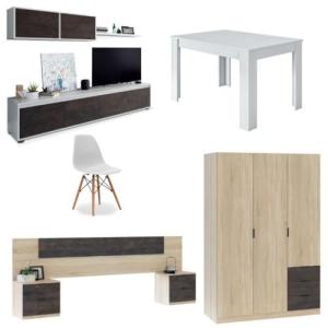 Mobelcenter, Piso Completo Oxido, Incluye Mueble y Mesa de…