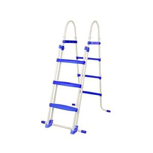 Escaleras de Piscina plástico Azules oscuras 107 cm