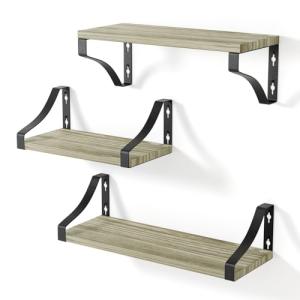 edihome, Estanteria Pared, Baldas Pared, 3 Niveles, Repisas…