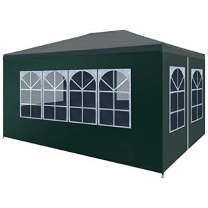 vidaXL Carpa Celebraciones 3x4m Verde Toldo Marquesina Cena…