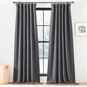 PONY DANCE Cortinas Dormitorio Opacas para Riel con Ganchos…