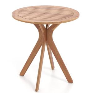 COSTWAY Mesa Auxiliar de Madera para Patio, Mesa de Jardín…