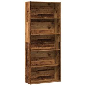 vidaXL Estantería Madera ingeniería Madera Envejecida 80x30…
