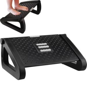 Reposapiés para escritorio, reposapiés con función de masaj…