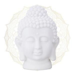 Relaxdays Figura de Cabeza de Buda, Plástico, Escultura Hog…