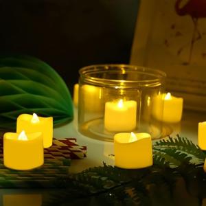 flintronic 12 Velas Led Pequeñas, Velas Led de Té Velas Elé…