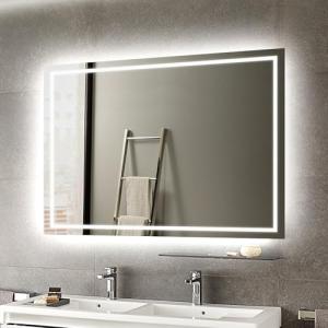 UBUD Espejo de Baño con Luz LED 100x80. Antivaho, Cristal 4…