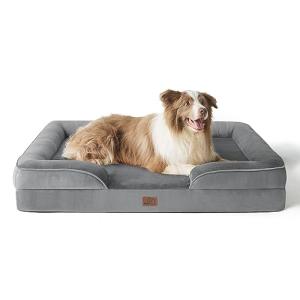 Bedsure - Sofá Cama Grande para Perro, Ortopédico Lavable c…