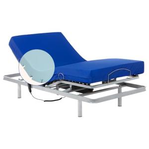 Geriafy - Cama articulada eléctrica Reforzada con colchón S…