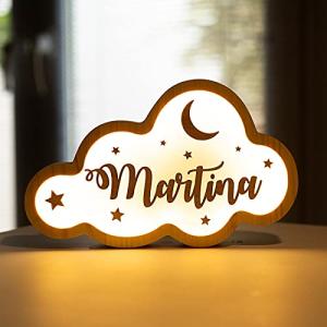 [ PINE & KIDS ] Lámpara nube infantil personalizada con fon…