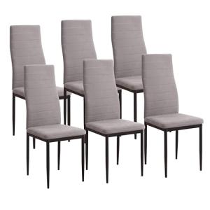M1C - Pack 6 Sillas de Comedor Yuri, Respaldo y Asiento tap…