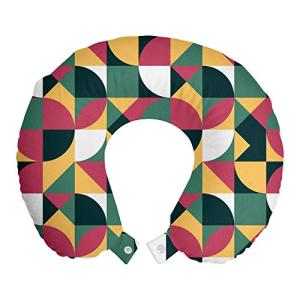 ABAKUHAUS Geométrico Cojín de Viaje para Soporte de Cuello,…