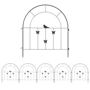 Outsunny Vallas para Jardín Metalicas 300x70 cm Set de 5 Va…
