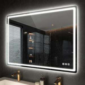 S'bagno Espejo Baño con Luz 100 x 70 cm, Epejo Baño LED con…