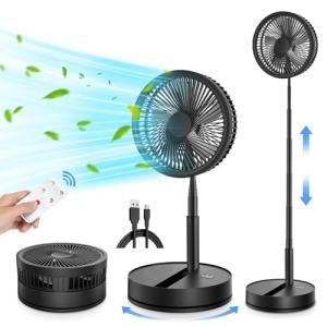 Oscilante Ventilador de Pie Portatil Silencioso con Mando,…