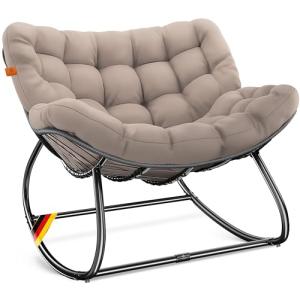 KESSER® Mecedora ergonómica para interior y exterior, carga…