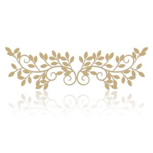 ESTART 2 piezas de metal para decoración de pared de hojas…