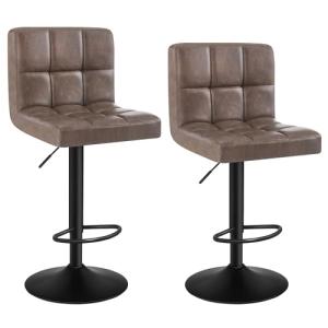 WOLTU 2 x Taburete de Bar Estilo Vintage Regulable en Altur…