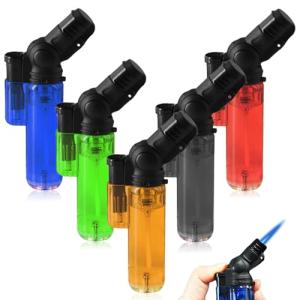 5 mecheros de gas recargables, encendedor con llama de chor…