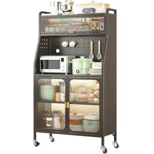 ONKBOITE Armario de Cocina, Mueble Auxiliar, 5 Niveles Apar…