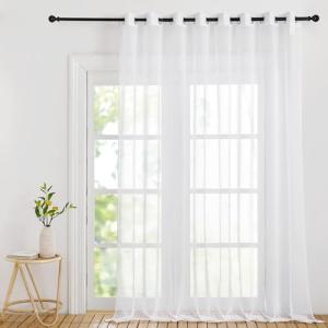 PONY DANCE Visillo Blanco Dormitorio 1 Pieza, Cortinas Tran…