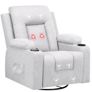 COMHOMA Sillón Relajante de Tela con Función Reclinable, Si…
